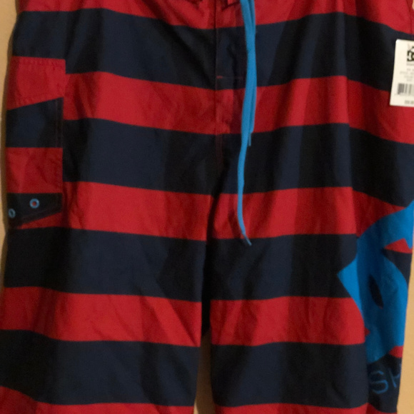 D&G Men's Re/Blue Swim Trunks Shorts  Size 38(new) - Picture 5 of 8